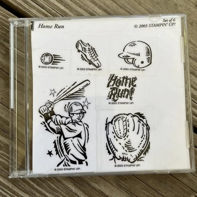 Home Run Set of 6 * 2003 Stampin' Up  Rubber Stamps - Image 1 of 2