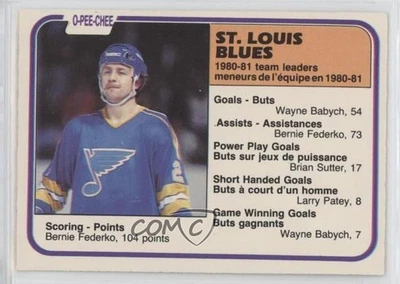 1981-82 O-Pee-Chee Bernie Federko #304 HOF - Image 1 of 2