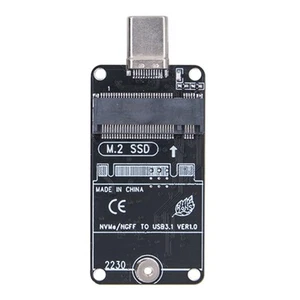 Fast 10Gbps SSDs Converters Card Two Mode NVMe SATAs Type C Plugs Play Design - Afbeelding 1 van 8