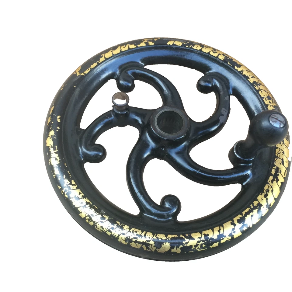 Máquina de costura Jones Serpentine manivela roda de equilíbrio - Imagem 1 de 4