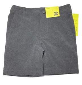 Boys All In Motion Golf Shorts Size XS Gray Stretch Pockets Zip Adjustable Waist - Picture 1 of 11