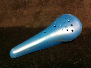 Rare 1980s Blue KASHIMAX MX SADDLE Old School BMX Seat Japan Shotgun Elina II GT - Picture 1 of 11