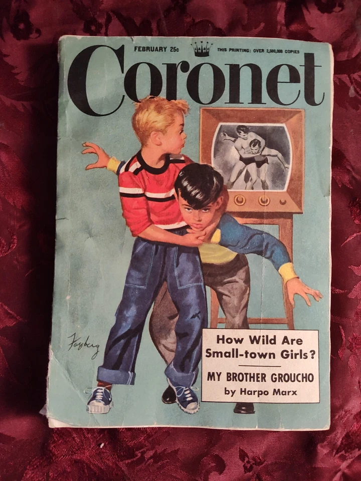 CORONET February 1951 GROUCHO HARPO MARX 50s TV SHOWS Great COMPOSERS Foto 1 de 1