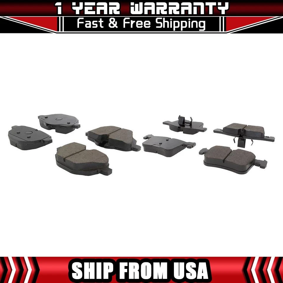 Front and Rear Ceramic Brake Pads Fits BMW X3 2017 2016 2015 2014 2013 2012 2011 - Image 1 of 4