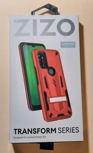 NEW! ZIZO Transform Series case Designed for Cricket Dream 5G red w/ kickstand - Picture 1 of 3