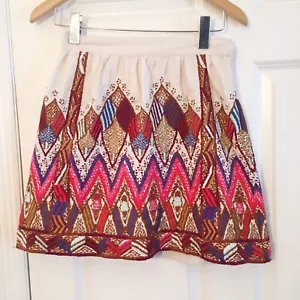 Minifalda bordada talla 4 como nueva de Jodi Arnold - Imagen 1 de 7