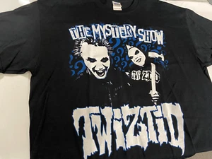 NEW X-LARGE TWIZTID TSHIRT BLACK SHIRT THE MYSTERY SHOW VIP - Picture 1 of 2