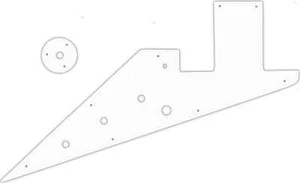 WD Custom Pickguard For Gibson 1958-1959 And 1962-1963 Flying V Korina - Picture 1 of 88