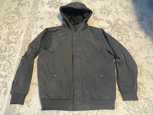 Men’s Swiss Tech Soft Shell Jacket Black Size Large (38-40) Zip Pockets Hooded - Picture 1 of 11