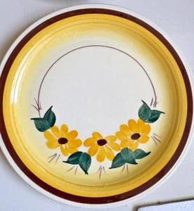 6 VTG Vernon Kilns Brown Eyed Daisy Bread Side Plates 6 in Made in USA - Bild 1 von 5