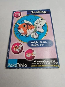 Pokétrivia Topps Carta Pokémon #119 Pesci d'acqua da cucire Collezionisti Fatti MP - Foto 1 di 6