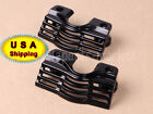 Black Finned Spark Slotted Plug Head Bolt Covers For Harley Road King Tri Glide