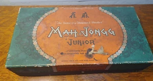 1923 Junior Mah-Jongg Set  Antique Hand Painted Wooden Tiles Mahjong JB4B - Picture 1 of 5