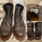 Vintage Chippewa L. L. Bean Boots Brown Leather Cap Toe Size 13 EE Vibram Soles
