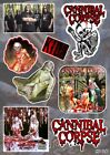 Pack d'autocollants cadavres cannibales | Logo du groupe de musique death metal américain