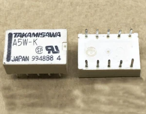 A5W-K 5V DPDT PCB Mount Non-Latching Relais 2A 10Pins 5PCS - Bild 1 von 2