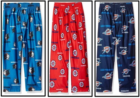 NBA Boy Pajama Pant Houston Rockets Oklahoma City Thunder Minnesota Timberwolves Cover