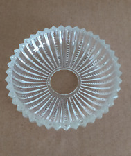Vintage chandelier glass bobeche dish approx 10 cm no pin holes