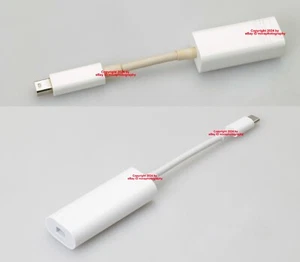 USED Apple Thunderbolt 3 to 2 A1790 +Thunderbolt 2-Firewire 1394B Adapter A1463 - Picture 1 of 7