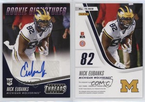 2021 Chronicles Draft Picks Threads Rookie Signatures Pink Nick Eubanks Auto