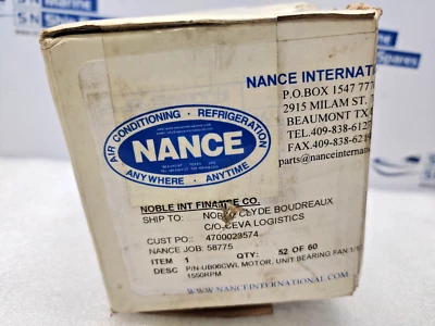 AO Smith UB06CWL Unit Bearing Fan Motor 115V 50/60Hz 6W - Image 1 of 4