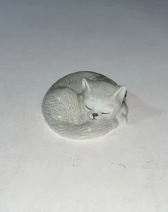 Danbury Mint Katzen mit Figur "Gute Nacht" graue Katze Katze Porzellan Figur - Bild 1 von 4