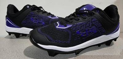 Формованные бутсы Boombah черные фиолетовые мужские 8,5 - Изображение 1 из 4