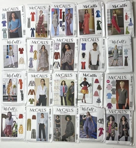 McCall Women’s Sewing Patterns M-XXL Lot Of 20 - Picture 1 of 5