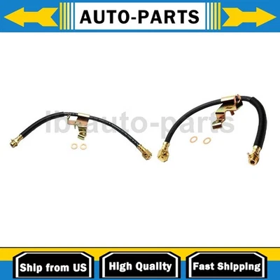 Front Brake Hose Line 2x Fits Cadillac DeVille 4.9L 1994-1995 - Image 1 of 4