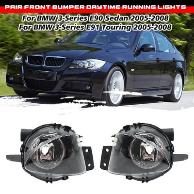 2X For BMW 3-Series E90 E91 2005-2008 Front Fog Light Without Bulbs 63176948373 - Image 1 of 4