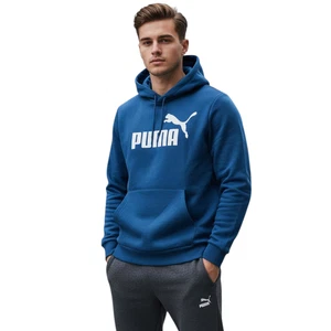 Puma Men’s Blue Hoodie Sweatshirt Casual Pullover Hooded Jumper new - Picture 1 of 6