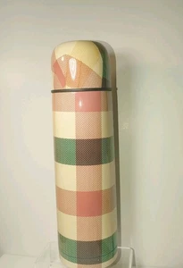 Martha Stewart Macy's 24 Oz Thermos Exclusive Plaid Collection 2018-2019 Release - Picture 1 of 9