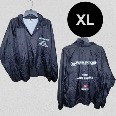 Drake Scorpion Tour Promo OVO Rap Black Nylon Coach Jacket size XL - Image 1 of 4
