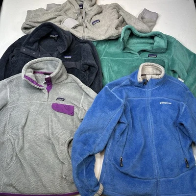 Lote de 5 Suéteres Patagonia Polar T Snap R4 Regulador Sudadera con Capucha Mujer’s Medianos *** Foto 1 de 4