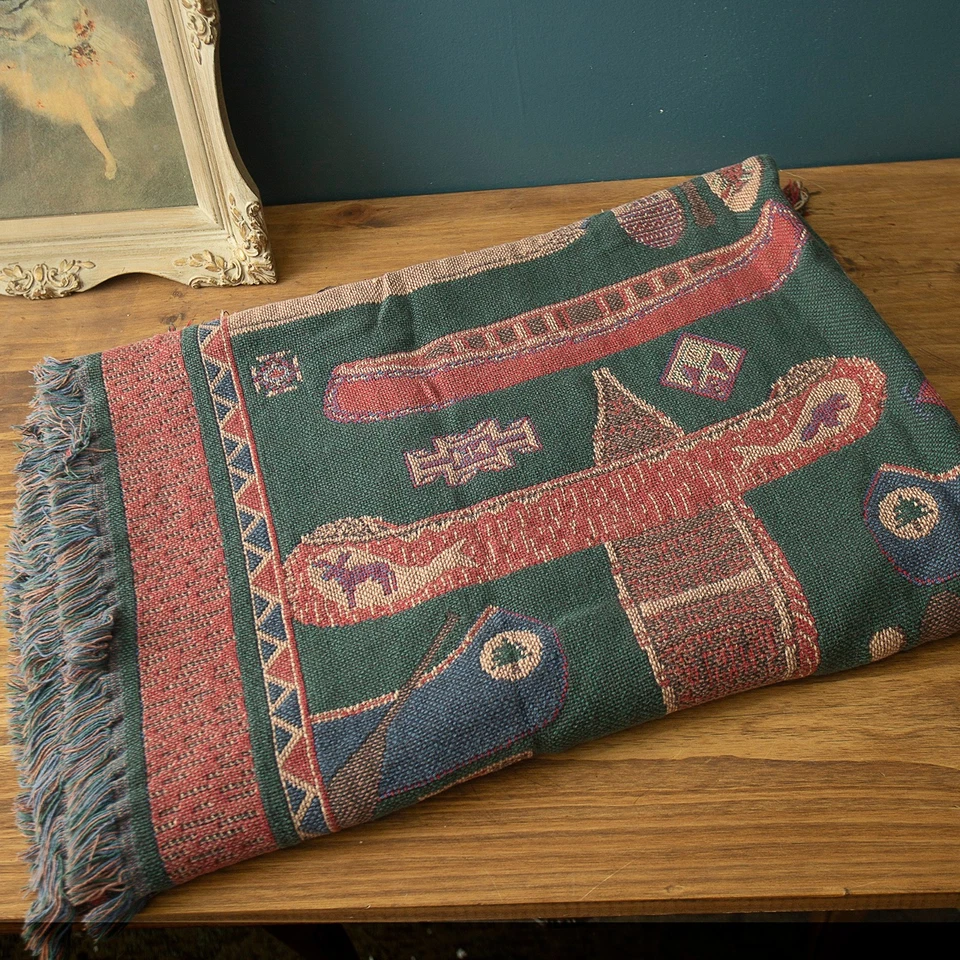 Manta Bob Timberlake Home Collection motivo canoa nativa americana Foto 1 de 4