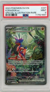 PSA 9 - Pokémon 2023 - Koraidon ex 247/198 SV01: Scarlet & Violet Base Set Holo - Picture 1 of 3