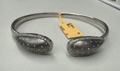 Brazalete Brazalete EFFY BH Plata Diamantes 032 CT’s Talla 7” Blanco y Negro Rodio Nuevo con Etiquetas Foto 1 de 4