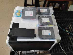 Ricoh Aficio Sg3110dn Printer &(5) New Sublimation Inks, Collector Unit, 4815 PC - Picture 1 of 6