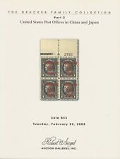 U.S. Post Offices in China and Japan, Robert A. Siegel, Sale 855, Feb. 25, 2003