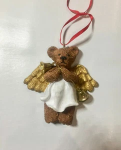 Angel Holly Bearies Beautiful vintage rare Christmas tree Ornament - Picture 1 of 1