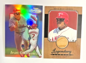 2001 Upper Deck Legends Legendary Lumber Ivan Rodriguez #L-IR HOF - Picture 1 of 2