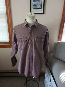 Camisa Woolrich Resistente Ropa Exterior Vintage Talla XL 100% Algodón Púrpura Manga Larga - Imagen 1 de 14