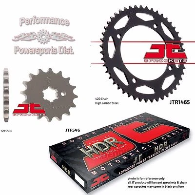 NUEVO JUEGO PIÑÓN KAWASAKI KX65 JT 2000-2001 13/46 Y KIT CADENA JT HDR Foto 1 de 4