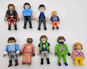 Vintage 1990s Playmobil Geobra People Lot Of 8 + One 2014 Figure - Picture 1 of 23