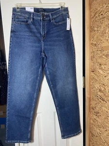 Calvin Klein Vintage Jeans mit geradem Bein blau Denim Größe 10 - Bild 1 von 3