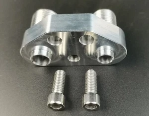 For Sanden SD7B10 7176 AC A/C Compressor Adapter Fitting 6061-T6 Billet Aluminum - Picture 1 of 2