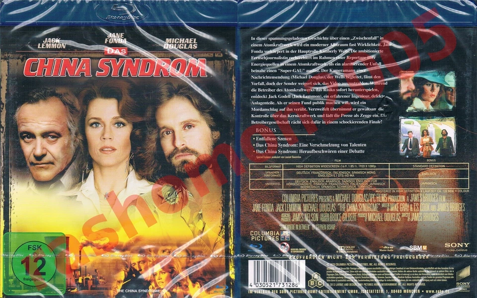 Blu-ray THE CHINA SYNDROME Jane Fonda Jack Lemmon Michael Douglas Region B/2 NEW - Image 1 of 1