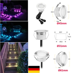 WIFI Kontroller LED Bodenlampen Boden Einbaustrahler außen Terrasse Beleuchtung - Bild 1 von 20