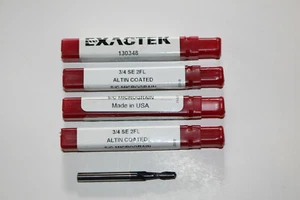 4er Pack Exactek 130073 5/32" Schaftfräser ALTiN S/C Micrograin 2FL - Bild 1 von 2