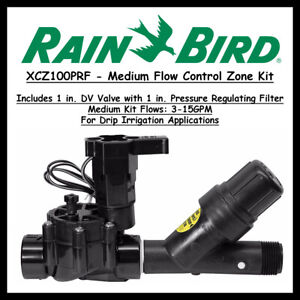 Rain Bird XCZ100PRF Medium Flow Control Zone Kit with Pressure Regulating Filter